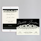 "Apeiron" - Wedding Website in Ebony by GeekInk Design - Match Your Stationery