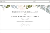 "Peony Floral Frame" - Wedding Website in Cornflower by Alethea and Ruth - Desktop Design