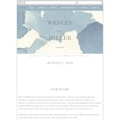 "Reverie" - Wedding Website in Periwinkle by Sara Hicks Malone - Guest Management