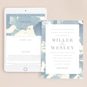 "Reverie" - Wedding Website in Periwinkle by Sara Hicks Malone - Match Your Stationery