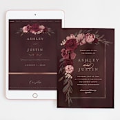 "Verdigris" - Wedding Website in Rose by Susan Moyal - Match Your Stationery