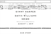 "Love In The City" - Wedding Website in Pearl by Shiny Penny Studio - Desktop Design