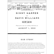 "Love In The City" - Wedding Website in Pearl by Shiny Penny Studio - Mobile Layout