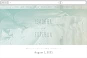 "Painted Sea" - Wedding Website in Seafoam by Hooray Creative - Desktop Design