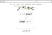 "Rustic Wedding" - Wedding Website in Pine by Susan Brown - Desktop Design