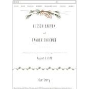"Rustic Wedding" - Wedding Website in Pine by Susan Brown - Mobile Layout