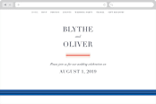 "Acapulco" - Wedding Website in Indigo by Angela Marzuki - Desktop Design