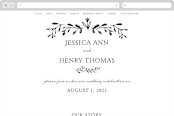 "Charleston" - Wedding Website in Tuxedo by Susan Brown - Desktop Design