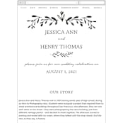 "Charleston" - Wedding Website in Tuxedo by Susan Brown - Mobile Layout