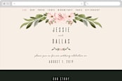 "Diamond Blush" - Wedding Website in Rose by Susan Moyal - Desktop Design