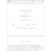 "Refined Tradition" - Wedding Website in Indigo by Stacey Meacham - Guest Management