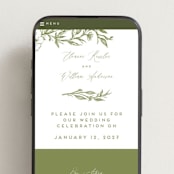 "Eden" - Wedding Website in Pistachio by Grae - Mobile Layout