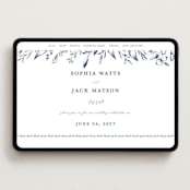 "Everlasting" - Wedding Website in Indigo by Susan Moyal - Desktop Design