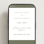 "creme au beurre" - Wedding Website in Moss by chocomocacino - Mobile Layout