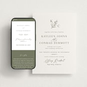 "creme au beurre" - Wedding Website in Moss by chocomocacino - Match Your Stationery
