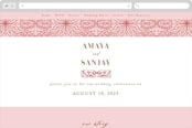 "AMAYA" - Wedding Website in Blush by Kanika Mathur - Desktop Design