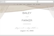"Gossamer" - Wedding Website in Sandstone by Kate Ahn - Desktop Design