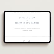 "Be With You" - Wedding Website in French by Design Lotus - Desktop Design
