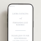 "Be With You" - Wedding Website in French by Design Lotus - Mobile Layout