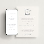 "Be With You" - Wedding Website in French by Design Lotus - Match Your Stationery