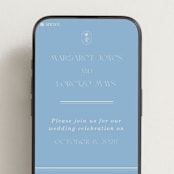 "Flora Arch" - Wedding Website in Cerulean by Baumbirdy - Mobile Layout