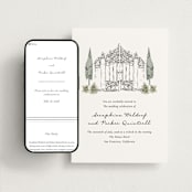 "Hand illustrated Garden Gate" - Wedding Website in Forest by Jackie Crawford - Match Your Stationery