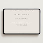 "Arabilla Overlap" - Wedding Website in Linen by Kelly Schmidt - Desktop Design