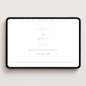 "Garden View" - Wedding Website in Peach by Everett Paper Goods - Desktop Design