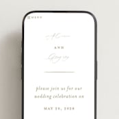 "Garden View" - Wedding Website in Peach by Everett Paper Goods - Mobile Layout