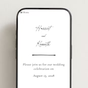 "Scripted Elegance" - Wedding Website in Linen by Ana de Sousa - Mobile Layout
