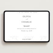 "Floral Cascade" - Wedding Website in Alpine by Pixel and Hank - Desktop Design