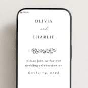"Floral Cascade" - Wedding Website in Alpine by Pixel and Hank - Mobile Layout