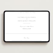 "Wistful" - Wedding Website in Mist by Everett Paper Goods - Desktop Design