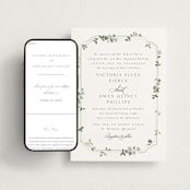 "Wistful" - Wedding Website in Mist by Everett Paper Goods - Match Your Stationery