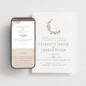 "Daphne" - Wedding Website in Sepia by Itsy Belle Studio - Match Your Stationery