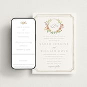 "Chelsea" - Wedding Website in Hibibscus by Everett Paper Goods - Match Your Stationery