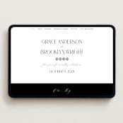 "Grand Scale" - Wedding Website in Caviar by Olivia Raufman - Desktop Design