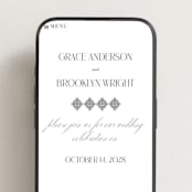 "Grand Scale" - Wedding Website in Caviar by Olivia Raufman - Mobile Layout