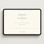 "Framed Floral" - Wedding Website in Mustard by Baumbirdy - Desktop Design