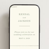 "Framed Floral" - Wedding Website in Mustard by Baumbirdy - Mobile Layout