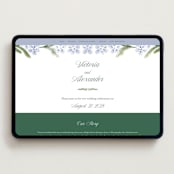 "Vintage Sketched" - Wedding Website in Wisteria by Jenna Holcomb - Desktop Design