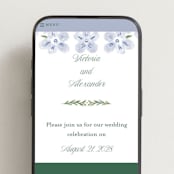 "Vintage Sketched" - Wedding Website in Wisteria by Jenna Holcomb - Mobile Layout