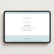 "Sierra" - Wedding Website in Spruce by Paper Sun Studio - Desktop Design