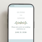"Sierra" - Wedding Website in Spruce by Paper Sun Studio - Mobile Layout