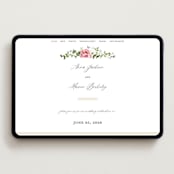 "Ornate" - Wedding Website in Peony by Sarah Knight - Desktop Design