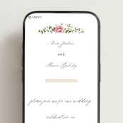 "Ornate" - Wedding Website in Peony by Sarah Knight - Mobile Layout