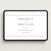 "Black Tie Elegance" - Wedding Website in Tuxedo by Nicoletta Savod - Desktop Design