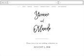 "blithe" - Wedding Website in Charcoal by Design Lotus - Desktop Design