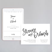 "blithe" - Wedding Website in Charcoal by Design Lotus - Match Your Stationery