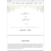 "Sparkle + Shine" - Wedding Website in Gold by Kristie Kern - Guest Management